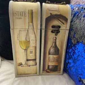 Two Wine Box Decorative and/or Fift Box 15”​